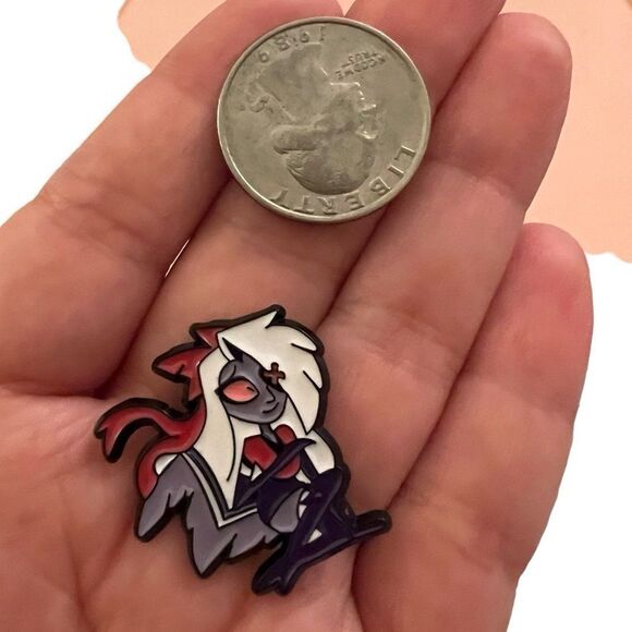 Hazbin Hotel Vaggie Enamel Pin - Picture 2 of 8
